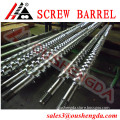 Bimetallic parallel twin screw barrels for ldpe granule making machinery